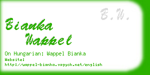 bianka wappel business card